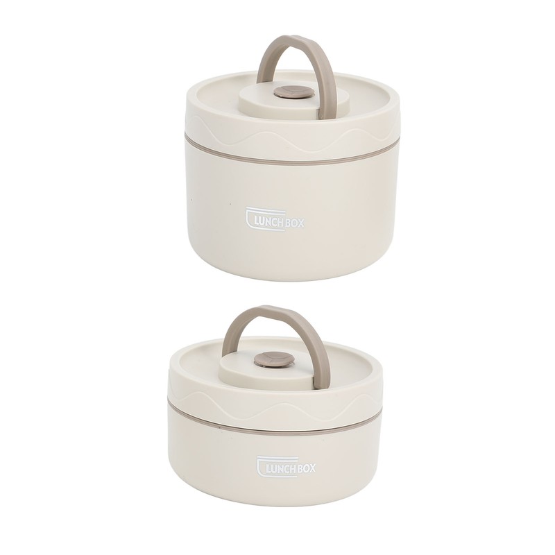 Insulated Lunch Container 304 Stainless Steel Leakproof Portable Round Thermal