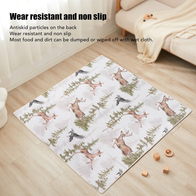 High Chair Mat Prevent Slip Waterproof Foldable Multi Functional Baby