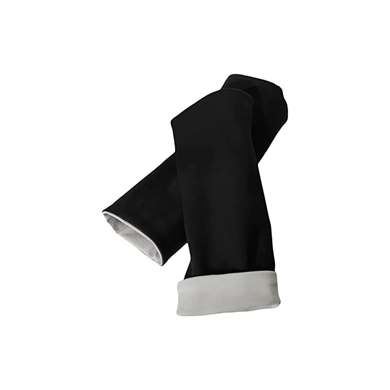 Britta Meier 2 Ply Cotton Jersey Midi Arm Warmers, black