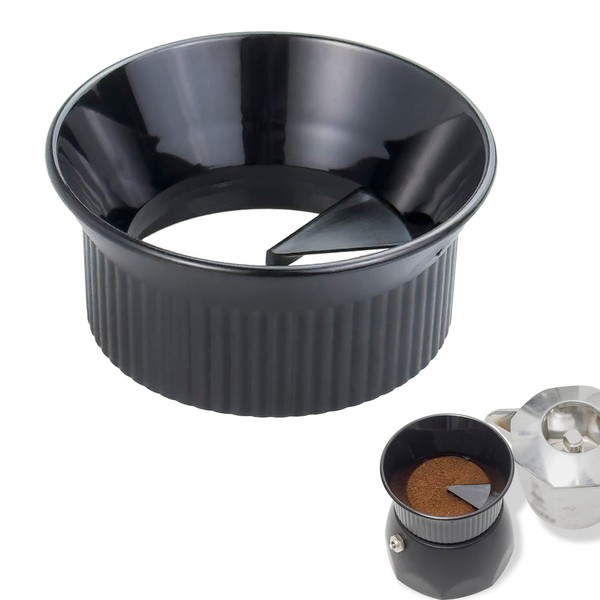 sciuU Coffee Distributor for Moka Coffee Makers, Compatible with Bialetti Moka Pot Stovetop Caffettiera, Coffee Dosing Funnel for Moka Express 4-6 Cups