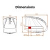 KOVIX KNX10 Alarm Disc Brake Lock for Motorcycle 10mm Pin