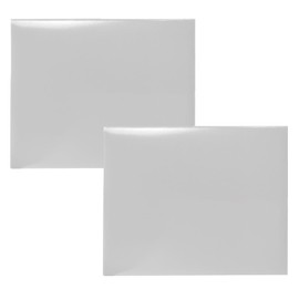 Herrenbek Certificate Holders 8.5"x11" Graduation Diploma Cover Document Leather Folders,White-2 Pack
