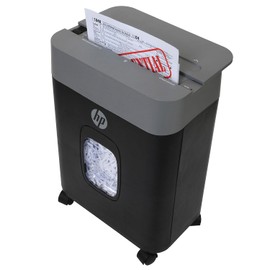 HP - Crosscut Paper Shredder, 8-Sheet Manual Feed, Shreds Credit Cards & Staples, Heavy Duty Paper Shredder for Home Use with 3.4 Gallon Basket