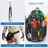4 Black Electrical Tape Holders - Thong with Snap Hooks,