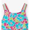 Hatley Girls' One Piece Swimsuit, Floating Poppies, 5 Years