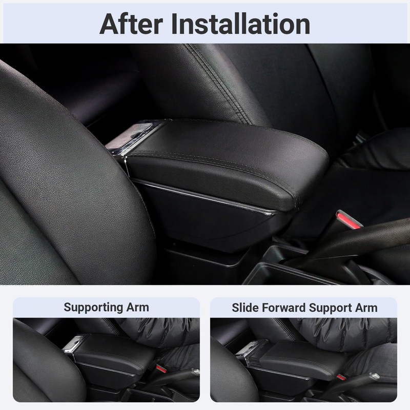 HRCHCG for Nissan Kicks Armrest 2016-2023, Car Center Console Organizer