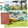 LABRIMP Elegant Tropical Palm Leaf Tablecloth Party Home Decor for