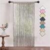HSYLYM Knitting String Curtain Panels Dense Polyester Fringe Curtain Fly