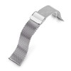 MiLTAT 22mm Quick Release Milanese Mesh Watch Band Tapered Style