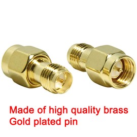 Greluma 2 Pairs SMA Male to RP-SMA Female/SMA Female to RP-SMA Male RF Connector Adapter
