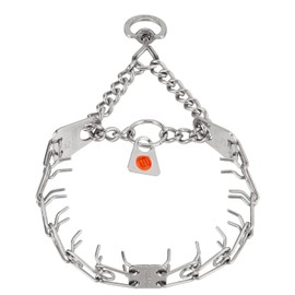 Herm Sprenger Ultra-Plus Prong Swivel Ring Stainless Steel Micro Training Dog Collar | Assembly Chain Training Collar for Smaller Dogs | Made in Germany - (1.5 mm, (Neck Size Upto 9.5"))