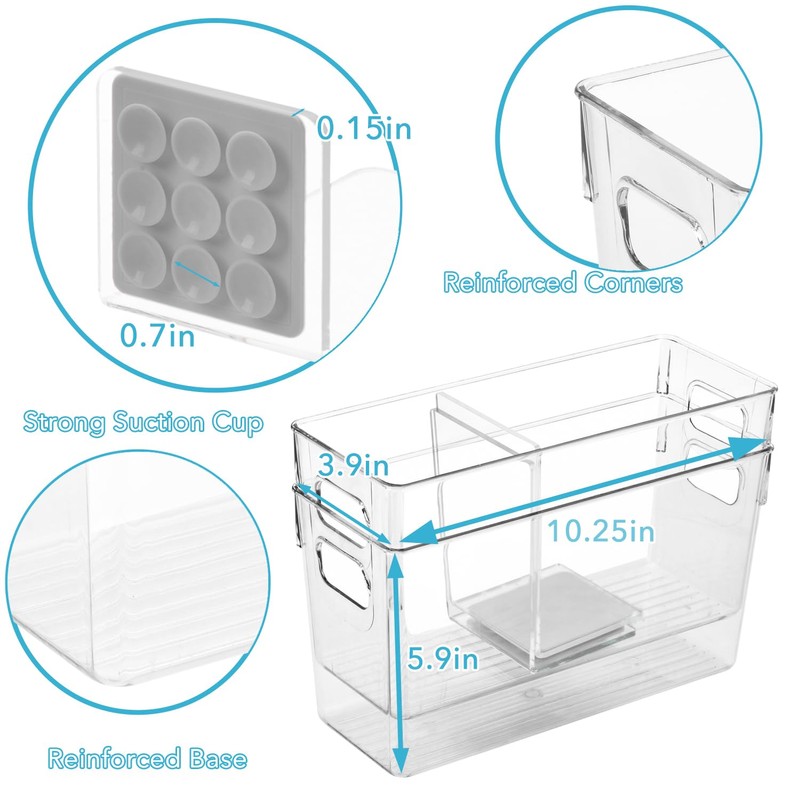 Ugotfeels Breastmilk Storage Container with L Shaped Separator Boards, Dividers
