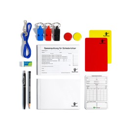 MyReferee Referee Set Professional Football Including 3 Whistles, Game Note Cards, Ballpoint Pen and Much More | Referee Set | Schiri