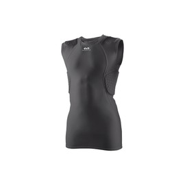 McDavid Hex Sleeveless Shirt 5-Pad, Moisture-Wicking Technology & Flexible Fit, Great for Field & Impact Sports (Youth) Black