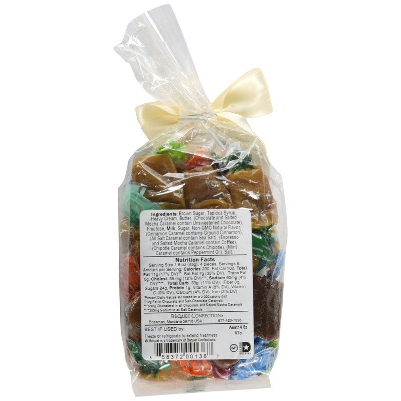 Bequet, Caramels Assorted, 8 Ounce