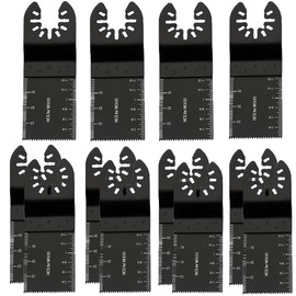 10pcs Oscillating Tool Blades, 34mm Professional Universal Oscillating Saw Blades, Wood Multitool Blades Quick Release, Compatible with Dewalt/Milwaukee/Makita/Ryobi, Rockwell/Bosch