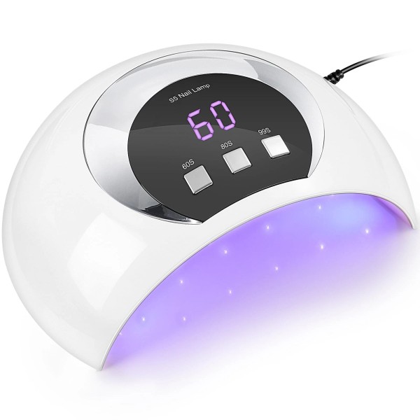 Wisdompark UV LED Nail Lamp, 54W UV Light for Gel