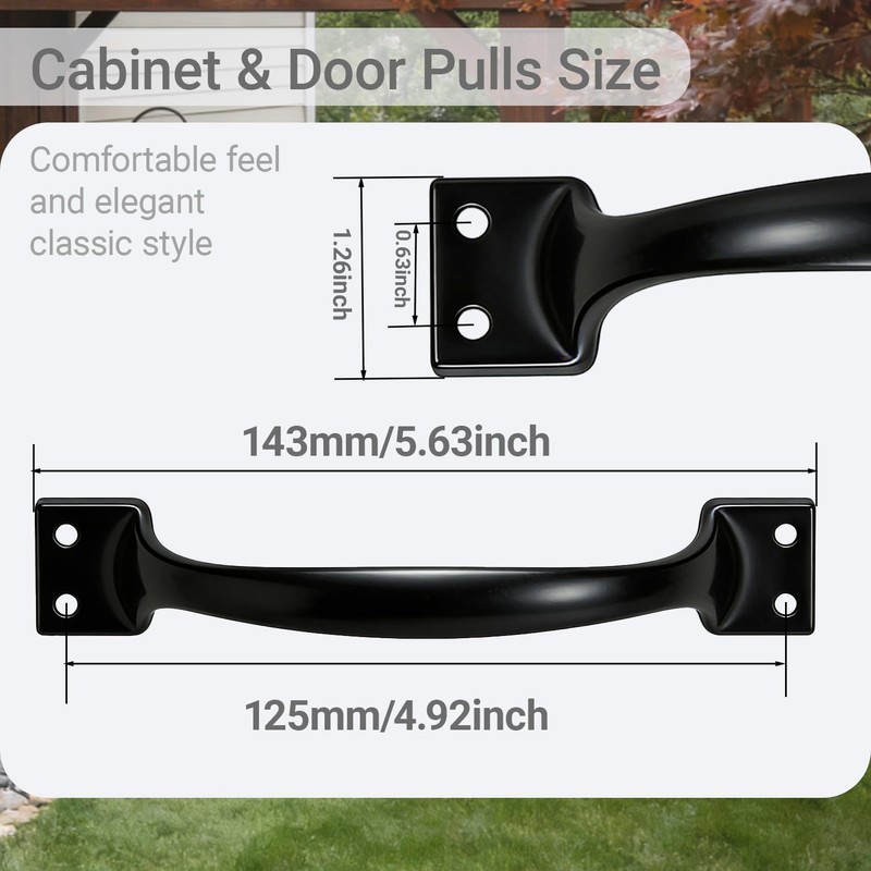 Cixuaiti 6PCS Cabinet Pull & Door Handle, Premium 5.6-Inch Kitchen