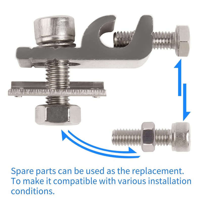 EVARSOL Solar Grounding Lugs Nickel-plated Lay-in Lugs Ground Wire Clamps