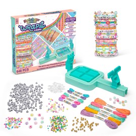 Rainbow Loom: Wrap it Loom Bracelet Maker - DIY Friendship String Bracelet Kit, 600 Beads, 4 Bracelet Styles, Jewelry Crafting Activity, Kids Ages 8+