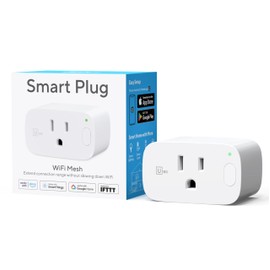 UTEC Smart Plug, Wi-Fi Mesh Outlet, 15A Ultra Efficient Smart Plug Compatible with Alexa, Google Home & IFTTT, No Hub Required, 2.4GHz Wi-Fi Only, Remote Control, ETL Certified