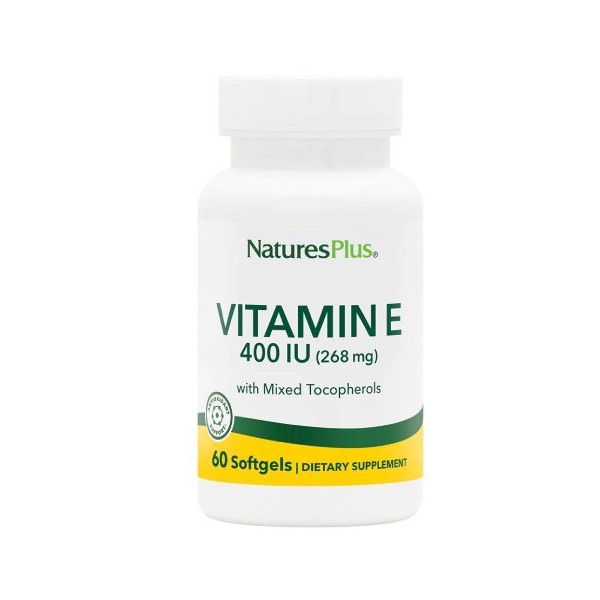 Nature's Plus Vitamin E Mixed Tocopherole 400 IU, 60 softgels