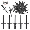 Anlseiod Wheel Arch Trim Clips 50 Pieces for 6 mm