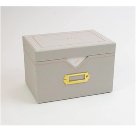 IPPINKA Greeting Card Storage Box - With 4 Tabbed Dividers - Includes 16 Blank Greeting Cards with Iridescent Envelopes