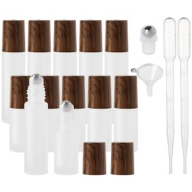 SESENSE Essential Oil Roller Bottles, 12PCS (10ml & 5ml) Glass Perfume Roller Bottles with Funnel Opener and Dropper Beauty and Personal Care Tools