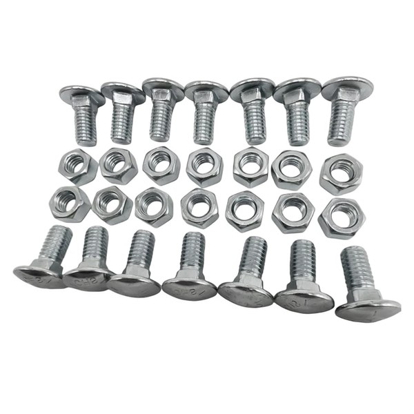 Unifizz 28PCS Stainless Steel Chrome-Capped Bumper Bolts and Nuts Kit