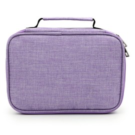 Sumnacon 72 Pcs Colored Pencils Case Pencil Holder Pen Case Colored Pencils Pen Multifunctional Storage Large Capacity (No Colored Pencils) (Purple)