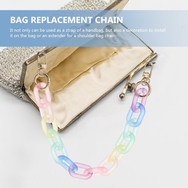 Purse Strap Handbags Extension Chain Acrylic Bag Chain Shoulder Strap