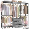 Aheaplus Garment Rack Heavy Duty Clothes Rack for Hanging Clothes,Clothing