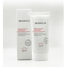 as a model Modelo Spring Pink Tone-Up Sun Cream 50ml (SPF50+) / 모델로 스프링 핑크 톤업 선크림 50ml(SPF50+)