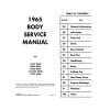 1965 Oldsmobile Body Shop Manual