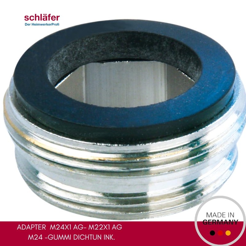 Schläfer 632513 | Pack of 3 M24 x 1 Outer/M22