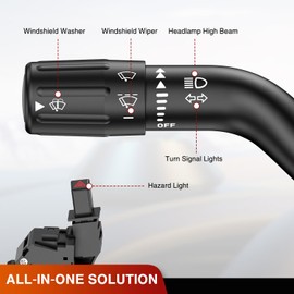 Nilight Turn Signal Switch Compatible with 2008 2009 2010 2011 Ford Focus Windshield Wiper Multifunction Combination Lever Switches