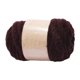 MagiDeal Thick Chunky Yarn Weight Yarn Arm Knit Yarn Filling Handcrocheted Jumbo Tubular Yarn Bulky Yarn for Craft Knitted Blanket Pet Bed Sweaters, coffee