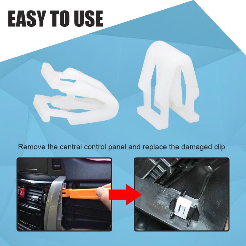 Tecledsn 20PCS Car Dashboard Trim Clips, Plastic Fasteners, Dash Retainer