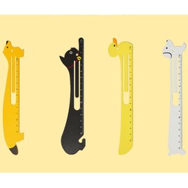 STK Ruler Metal Bookmark Stainless Steel Metal Bookmark Bookmark Clip On Bookmark Stationery Student Gift (Set of 1)