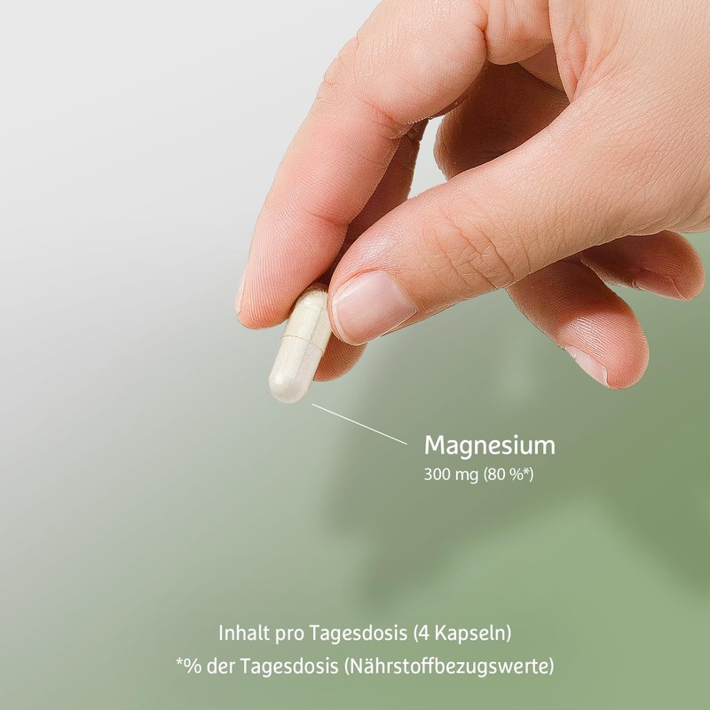 Magnesium Chelate - 120 Capsules for 1 Month - 300