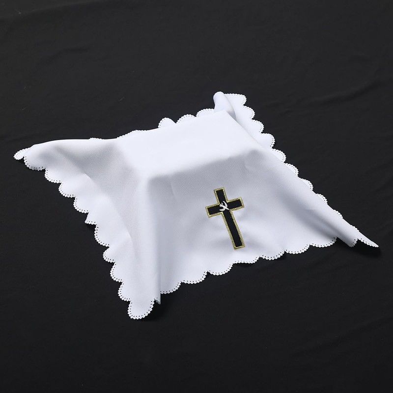 BLESSUME Church Altar Corporal Square Chalice Altar Cloth (C)