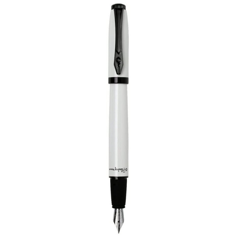 Platignum Studio White Fountain Pen with Blue Ink in Gift