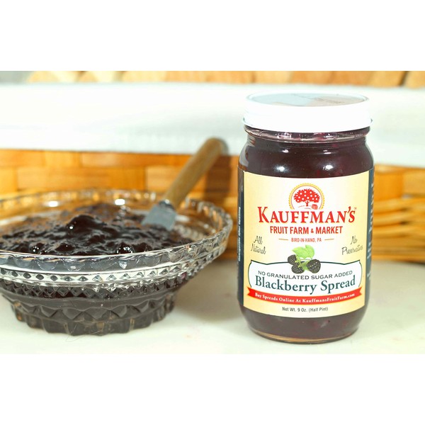 Kauffman Orchards Blackberry Fruit Spread, All Natural, No Granulated Sugar