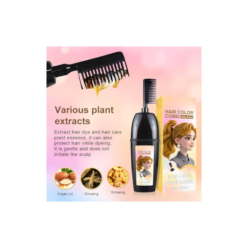 Hair dye Comb, Peine de Tinte 2 en 1 para