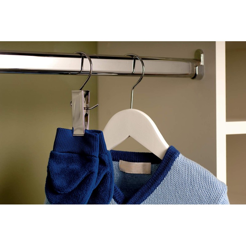 The Great American Hanger Company Chrome Hook with Chrome Hanging