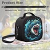 SEANATIVE Cartoon Shark Print Lunch Bag Insulated Lunch Box for