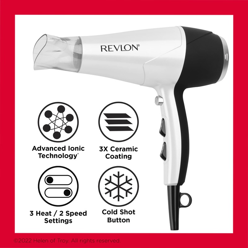REVLON Volume Booster, Hair Dryer with Curl Enhancing Diffuser |