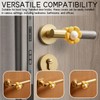 5 Pieces Flower Door Handle Covers | Silicone Anti-Collision and