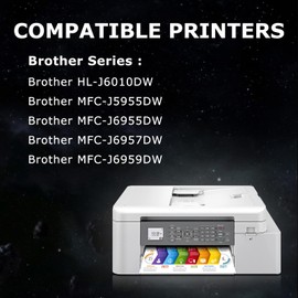 DOUBLE D LC427XL for Brother LC427 LC427XL Replacement for Brother MFC-J6955DW Cartridges, Brother MFC-J5955DW Cartridges Compatible with Brother MFC-J6957DW HL-J6010DW Pack
